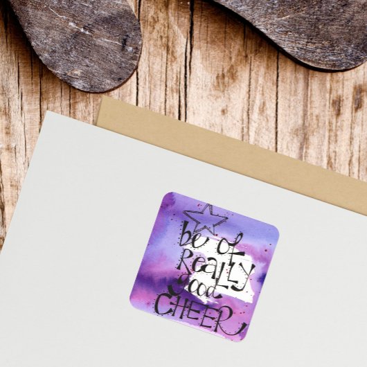 クリスマスお洒落引用文 スクエアシール