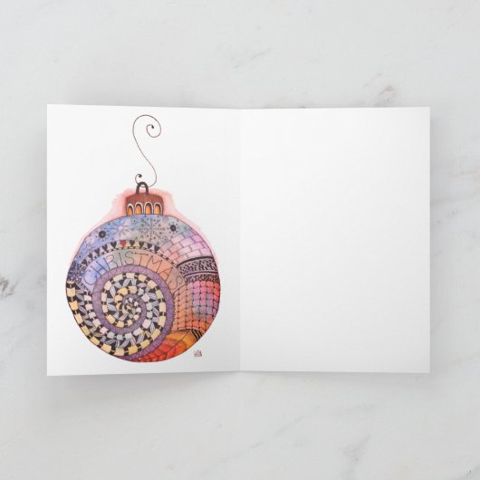 クリスマスお洒落装飾用グリーティングカード シーズンカード (内部)