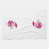 クリスマスお洒落豚 キッチンタオル (横)