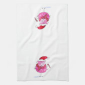 クリスマスお洒落豚 キッチンタオル (縦)