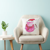 クリスマスお洒落豚 クッション (椅子)