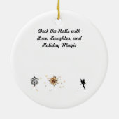 クリスマスお洒落飾りモラヴィアの星 セラミックオーナメント (裏面)