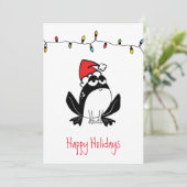 クリスマスお洒落・カエル・クリスマスカード (スタンド正面)