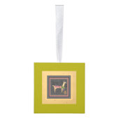 クリスマスお洒落・ラマ、ラマ、ラマ キューブオーナメント (右)