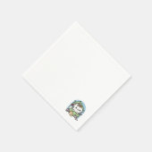 クリスマスお祝いとパーティタイムキャット スタンダードカクテルナプキン (角)