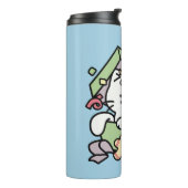 クリスマスお祝いとパーティタイムキャット タンブラー (回転左)