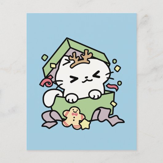 クリスマスお祝いとパーティタイムキャット チラシ (裏面)