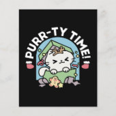 クリスマスお祝いとパーティタイムキャット チラシ (正面)