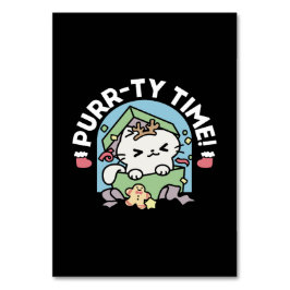 クリスマスお祝いとパーティタイムキャット テーブルナンバー