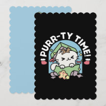 クリスマスお祝いとパーティタイムキャット