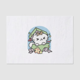 クリスマスお祝いとパーティタイムキャット 薄葉紙