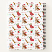 クリスマスお祝いとヨークシャーテリア ノートブック (裏面)