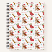 クリスマスお祝いとヨークシャーテリア ノートブック (正面)