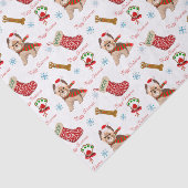 クリスマスお祝いとヨークシャーテリア 薄葉紙 (詳細)