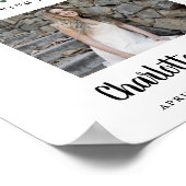 クリスマスお祝いの写真のサイン ポスター (角)