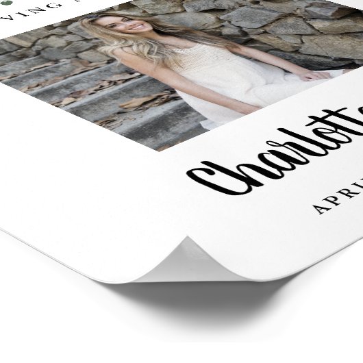 クリスマスお祝いの写真のサイン ポスター (角)