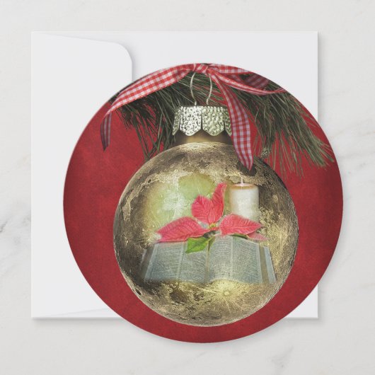 クリスマスお祝い招待状 招待状 (正面)