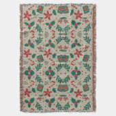 クリスマスお祝い スローブランケット (正面縦)