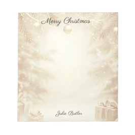 クリスマスお祝い ノートパッド