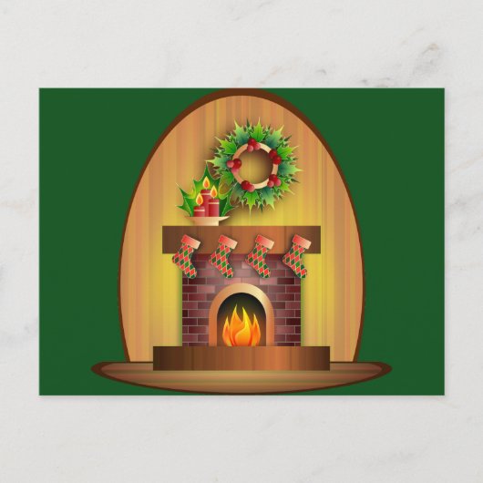 クリスマスお祝い ポストカード (正面)