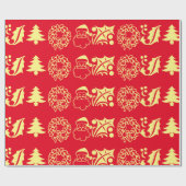 クリスマスお祝い ラッピングペーパー (フラット)
