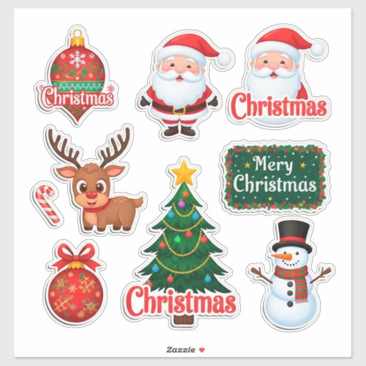 クリスマスお祭りセット シール (シート)