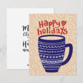 クリスマスお茶のカード シーズンカード (正面/裏面)