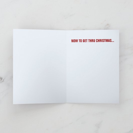 クリスマスからクリスマスまで休暇を過ごす シーズンカード (内部)