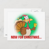 クリスマスからクリスマスまで休暇を過ごす シーズンポストカード (正面/裏面)