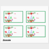 クリスマスからクリスマス格言フェスティバルギフトラベル 長方形シール (シート)