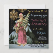 クリスマスからピンクサンタ過去 招待状 (正面)