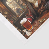 クリスマスから休憩しているステームパンクのサンタクロース 薄葉紙 (詳細)