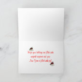 クリスマスから姪へのグリーティングカード シーズンカード (内部)