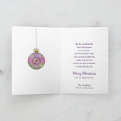 クリスマスから私たちの家あなたの木華美のオーナメント シーズンカード (内部)