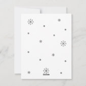 クリスマスかわいいおもしろいサンタ・ガール猫あいさつ シーズンカード (裏面)