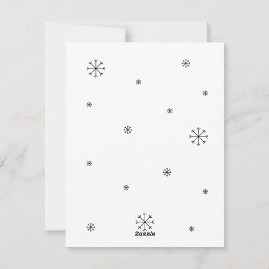 クリスマスかわいいおもしろいサンタ・ガール猫あいさつ シーズンカード (裏面)