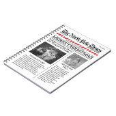 クリスマスかわいいおもしろい北極新聞 ノートブック (左側)