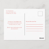 クリスマスかわいいお洒落スウィートクッキー交換 ポストカード (裏面)