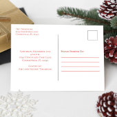 クリスマスかわいいお洒落スウィートクッキー交換Inv ポストカード