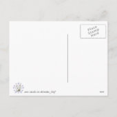 クリスマスかわいいウェスティドッグアートとスノーフレーク シーズンポストカード (裏面)