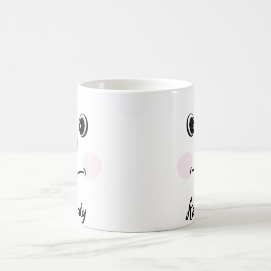 クリスマスかわいいカスタム雪だるまハッピー顔カップコーヒーマグ コーヒーマグカップ (中央)