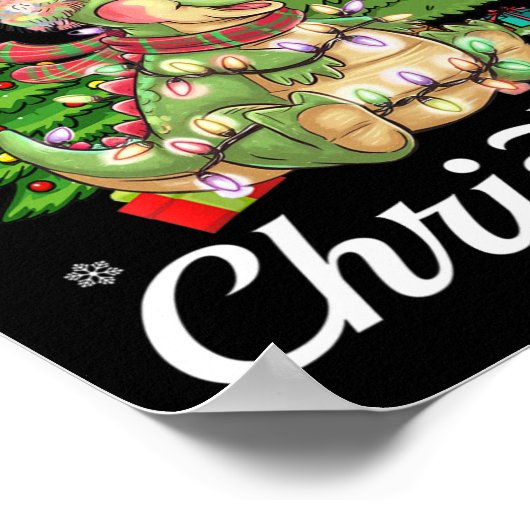 クリスマスかわいいギフトのクリスマスCo ポスター (角)