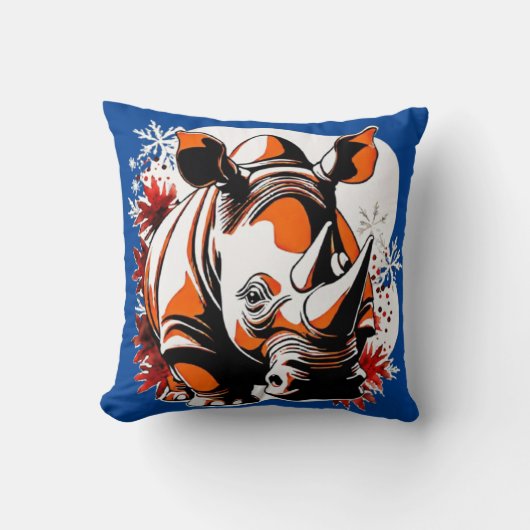 クリスマスかわいいサイ クッション (正面)