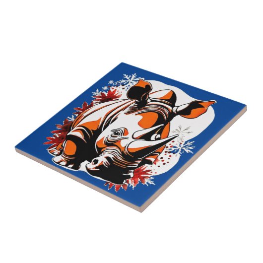 クリスマスかわいいサイ タイル (側面)