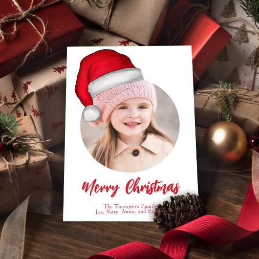 クリスマスかわいいサンタおもしろい小妖精や小人お洒落2写真 シーズンカード