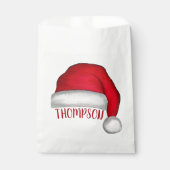 クリスマスかわいいシンプルミニマリスト赤サンタハット フェイバーバッグ (正面)