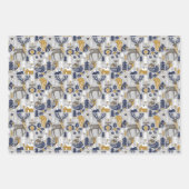 クリスマスかわいいスカンジウッドランド動物 ラッピングペーパーシート (正面3)