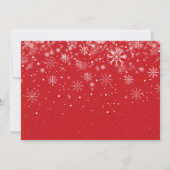 クリスマスかわいいスクリプトモダン写真 シーズンカード (裏面)