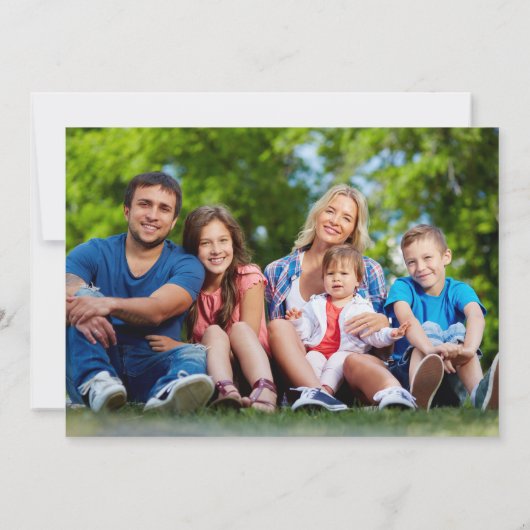 クリスマスかわいいトナカイイラストレーション写真 シーズンカード (裏面)