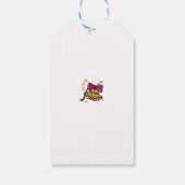 クリスマスかわいいドードルクリップアートデザインギフト ギフトタグ (裏面)